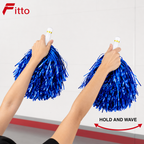 240 Pieces Blue Cheerleading Pom Poms (1 Pair for Dance Routines – Performances and Spirit Events)