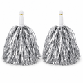 144 Pieces Silver Cheerleading Pom Poms (1 Pair for Dance Teams – Routines and Rally Events)