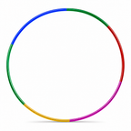 144 Pieces Hula Hoop Single Exercise Rings for Fitness Practice