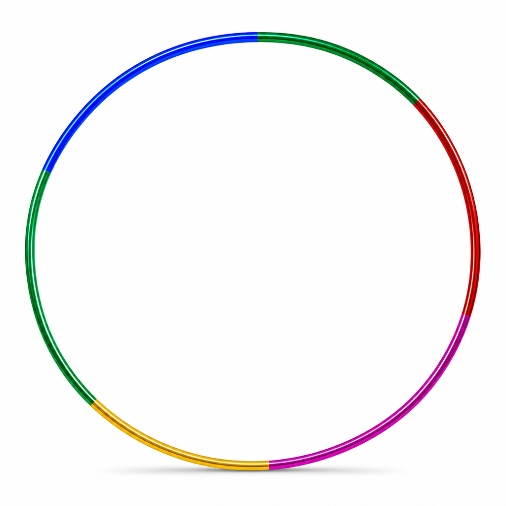 144 Pieces Hula Hoop Single Exercise Rings for Fitness Practice