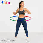 144 Pieces Hula Hoop Single Exercise Rings for Fitness Practice