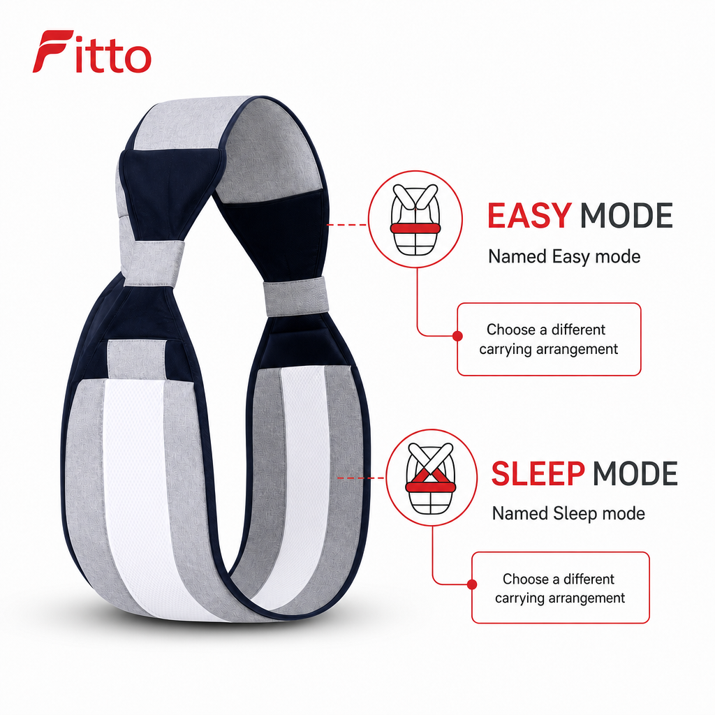 96 Pieces Multi-Position Carriers with Easy and Sleep Modes for Caregivers (Upright and Reclined Carry Positions)