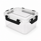 72 Pieces Clear Airtight Food Storage Containers with Black Locking Clips