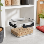 72 Pieces Clear Airtight Food Storage Containers with Black Locking Clips
