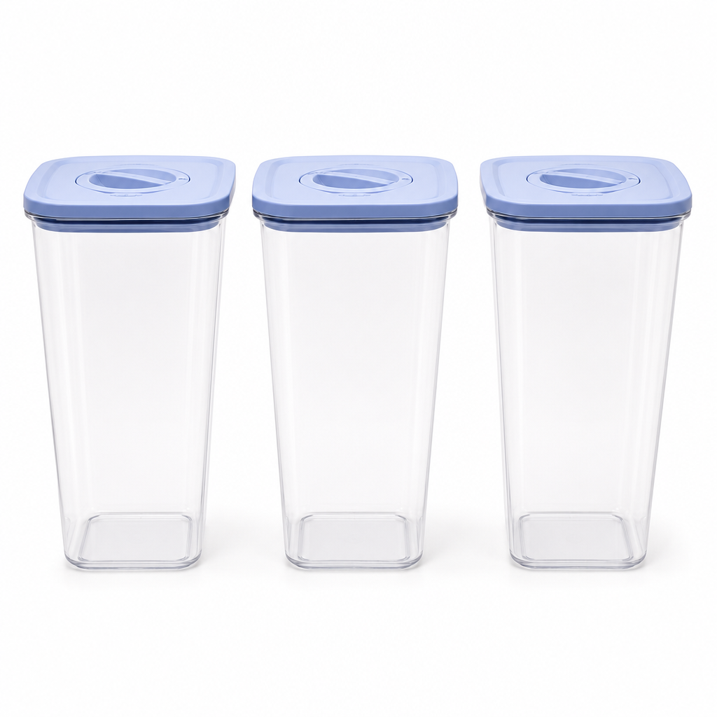 60 Pieces Food Storage Containers with Blue Lids (3 Pieces)