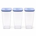60 Pieces Food Storage Containers with Blue Lids (3 Pieces)