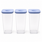 60 Pieces Food Storage Containers with Blue Lids (3 Pieces)