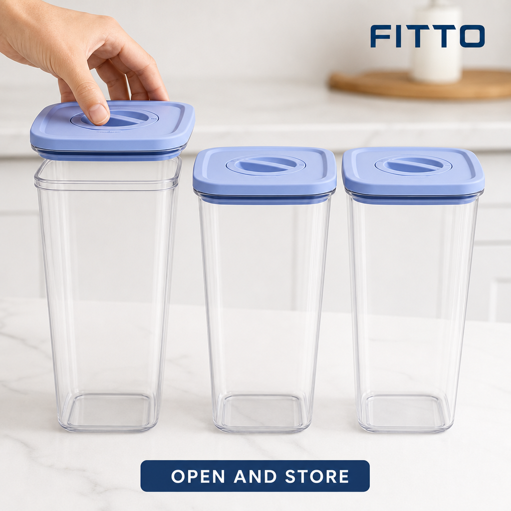 60 Pieces Food Storage Containers with Blue Lids (3 Pieces)