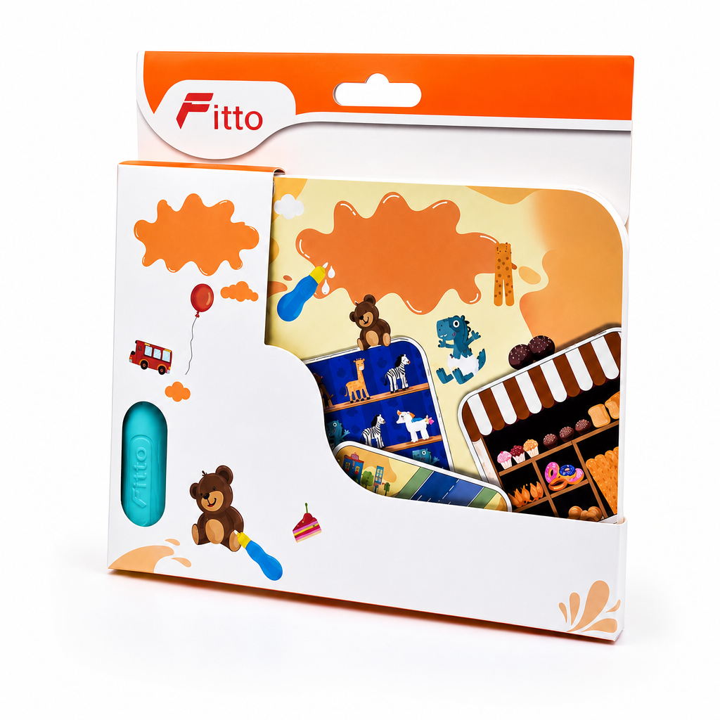 96 Pieces Reusable Water Magic Activity Books with Water Brush (1 Set)