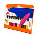 96 Pieces Peanut-Shaped Crayons (24 Colours – 1 Set for Drawing and Colouring)