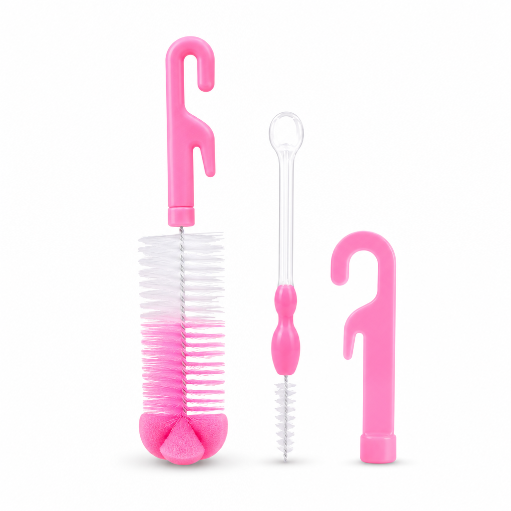 240 Pieces Bottle Cleaning Brush Sets with Nipple Brush and Hook (1 Set)