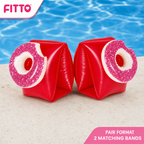 96 Pieces Strawberry Inflatable Swim Arm Bands (16 cm – Red – 1 Pair)
