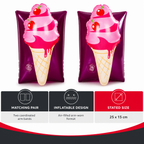 96 Pieces Ice Cream Inflatable Swim Arm Bands (25 x 15 cm – 1 Pair)
