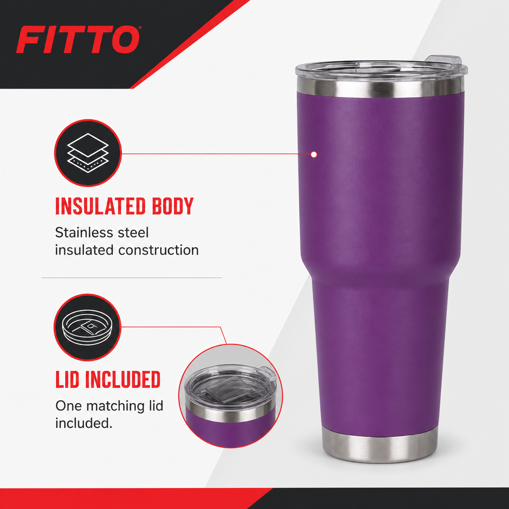96 Pieces Stainless Steel Insulated Tumblers With Lid (Assorted Colors)