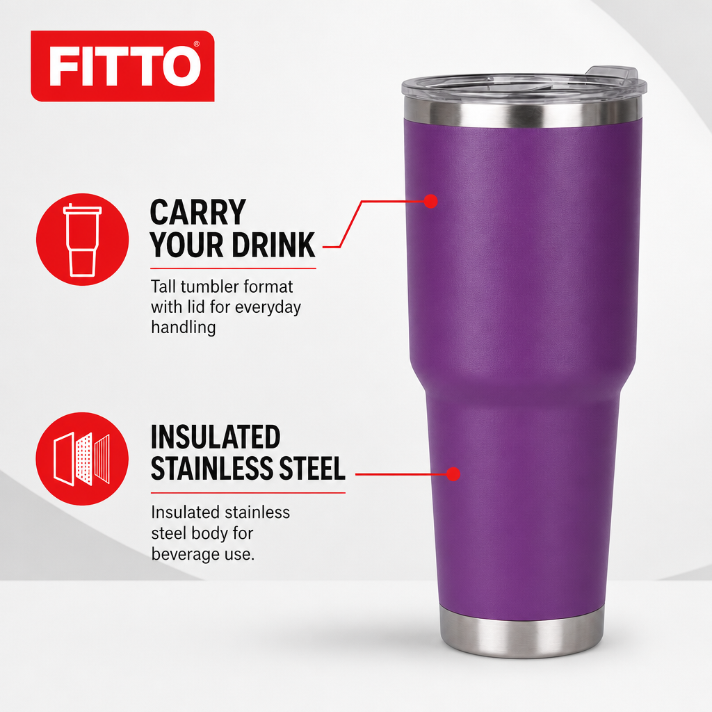 96 Pieces Stainless Steel Insulated Tumblers With Lid (Assorted Colors)