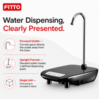 96 Pieces Electric Water Dispenser Pumps with Gooseneck Spout (Black)