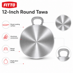 60 Pieces Aluminium Tawas (12 Inch – Round Cooking Pan)