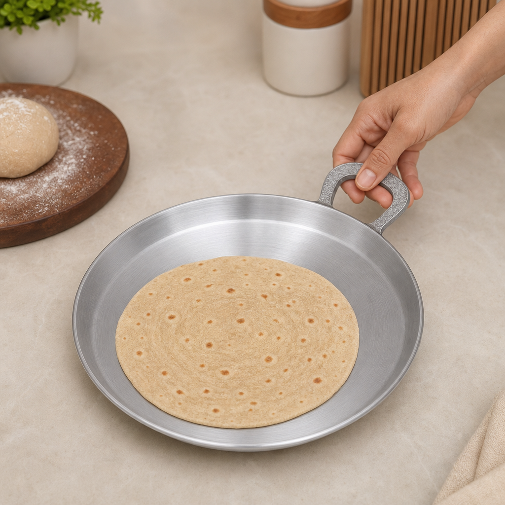60 Pieces Aluminium Tawas (12 Inch – Round Cooking Pan)