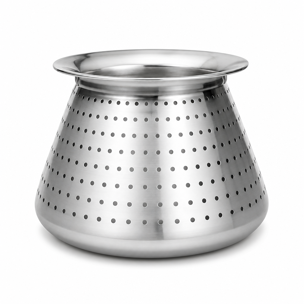 48 Pieces Stainless Steel Rice Washing Colander Pots (Perforated Rinsing Strainer – Assorted Size)