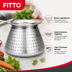 48 Pieces Stainless Steel Rice Washing Colander Pots (Perforated Rinsing Strainer – Assorted Size)