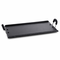 48 Pieces Black Non-Stick Rectangular Tawas (36.7 x 22.5 cm)