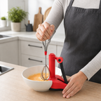 96 Pieces Manual Push Whisks with Base (Assorted Colors30 cm)