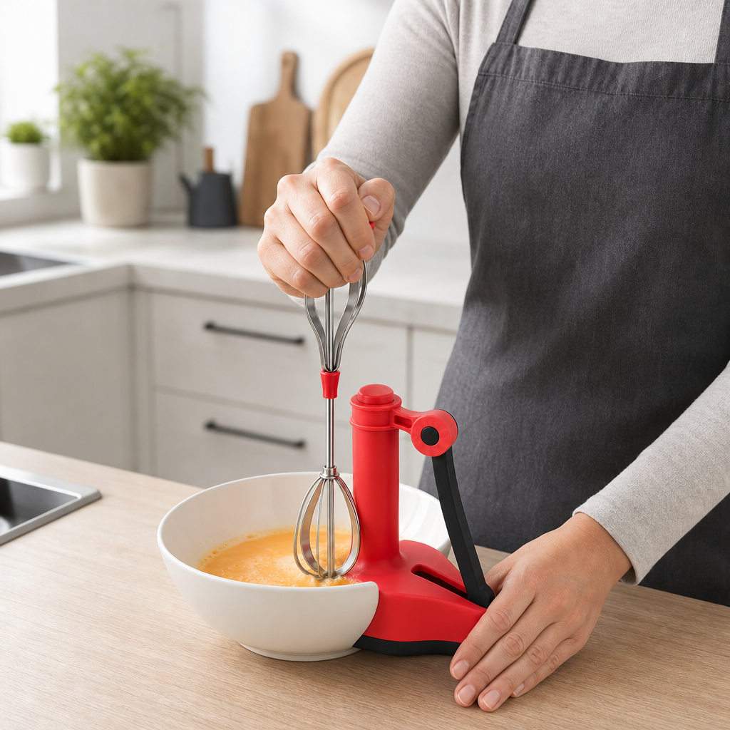96 Pieces Manual Push Whisks with Base (Assorted Colors30 cm)