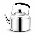 48 Pieces Stainless Steel Kettles with Black Handle (Assorted Capacity)