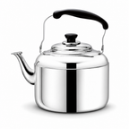 48 Pieces Stainless Steel Kettles with Black Handle (Assorted Capacity)