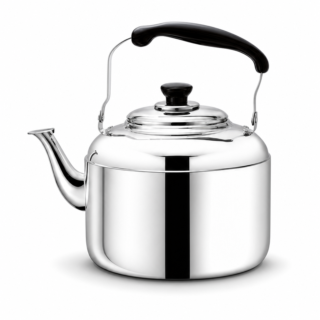 48 Pieces Stainless Steel Kettles with Black Handle (Assorted Capacity)