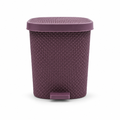 72 Pieces Purple Pedal Waste Bins (Assorted Size – Lidded Floor Bin)