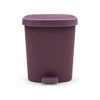 72 Pieces Purple Pedal Waste Bins (Assorted Size – Lidded Floor Bin)