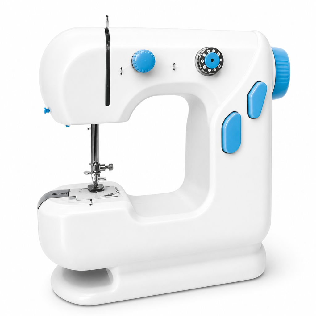 48 Pieces Mini Electric Sewing Machines (WhiteCompact Sewing Appliance for Home Craft Projects)