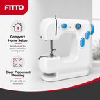 48 Pieces Mini Electric Sewing Machines (WhiteCompact Sewing Appliance for Home Craft Projects)