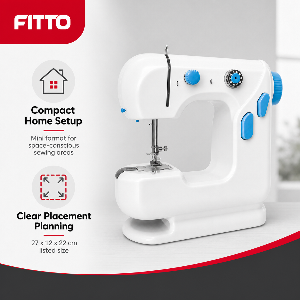 48 Pieces Mini Electric Sewing Machines (WhiteCompact Sewing Appliance for Home Craft Projects)