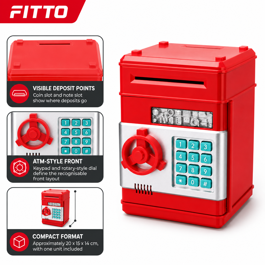 72 Pieces Electronic ATM Money Boxes (Assorted Colors – Coin and Note Saving Container)