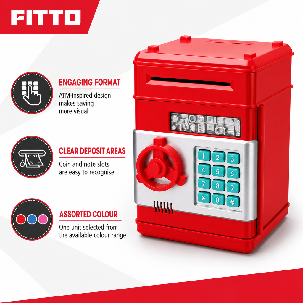 72 Pieces Electronic ATM Money Boxes (Assorted Colors – Coin and Note Saving Container)