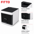 96 Pieces Mini Evaporative Air Coolers (Portable Square Design – White and Black)