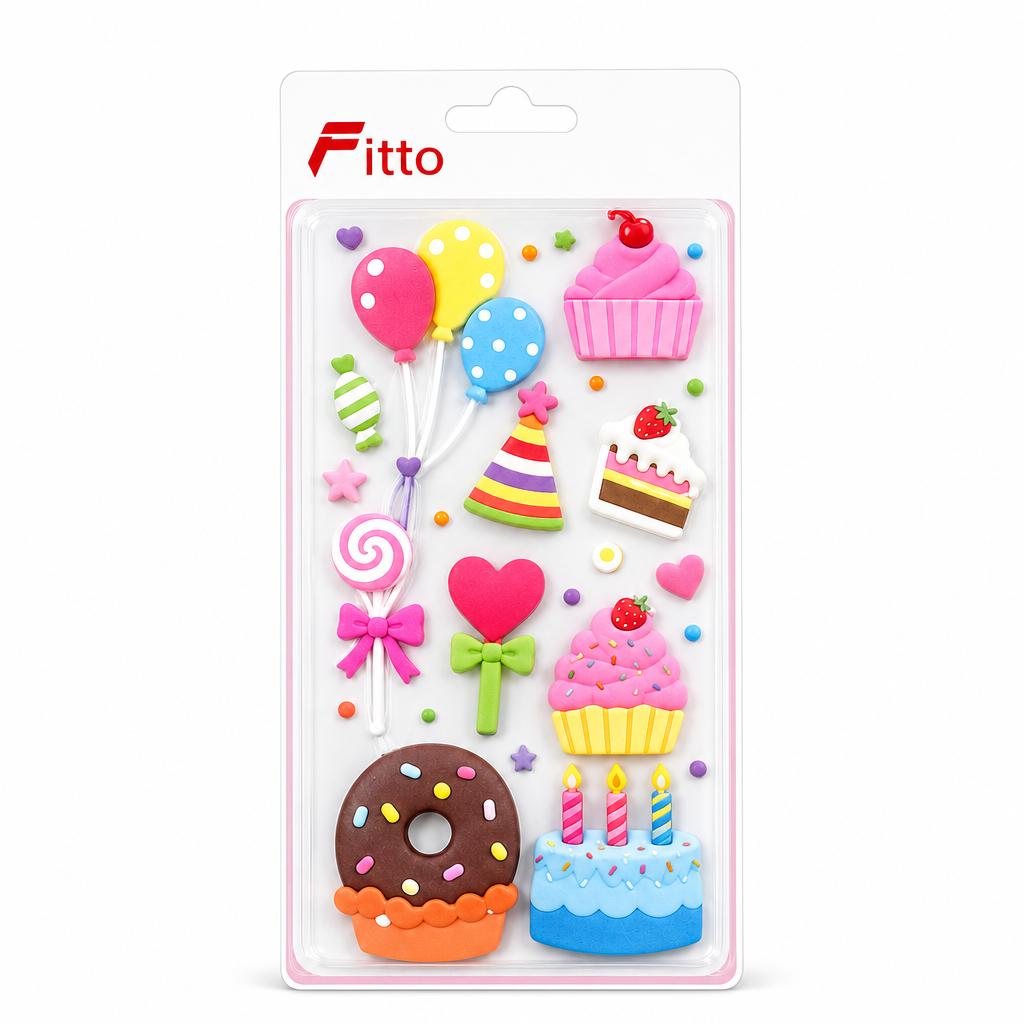 144 Pieces Birthday Craft Decorative Stickers (Multicolour – 1 Sheet – 24 x 11.5 cm)