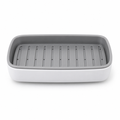 120 Pieces White Soap Boxes with Drain Tray (13 x 9 x 5 cm)