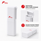 120 Pieces White Square Travel Toothbrush Boxes