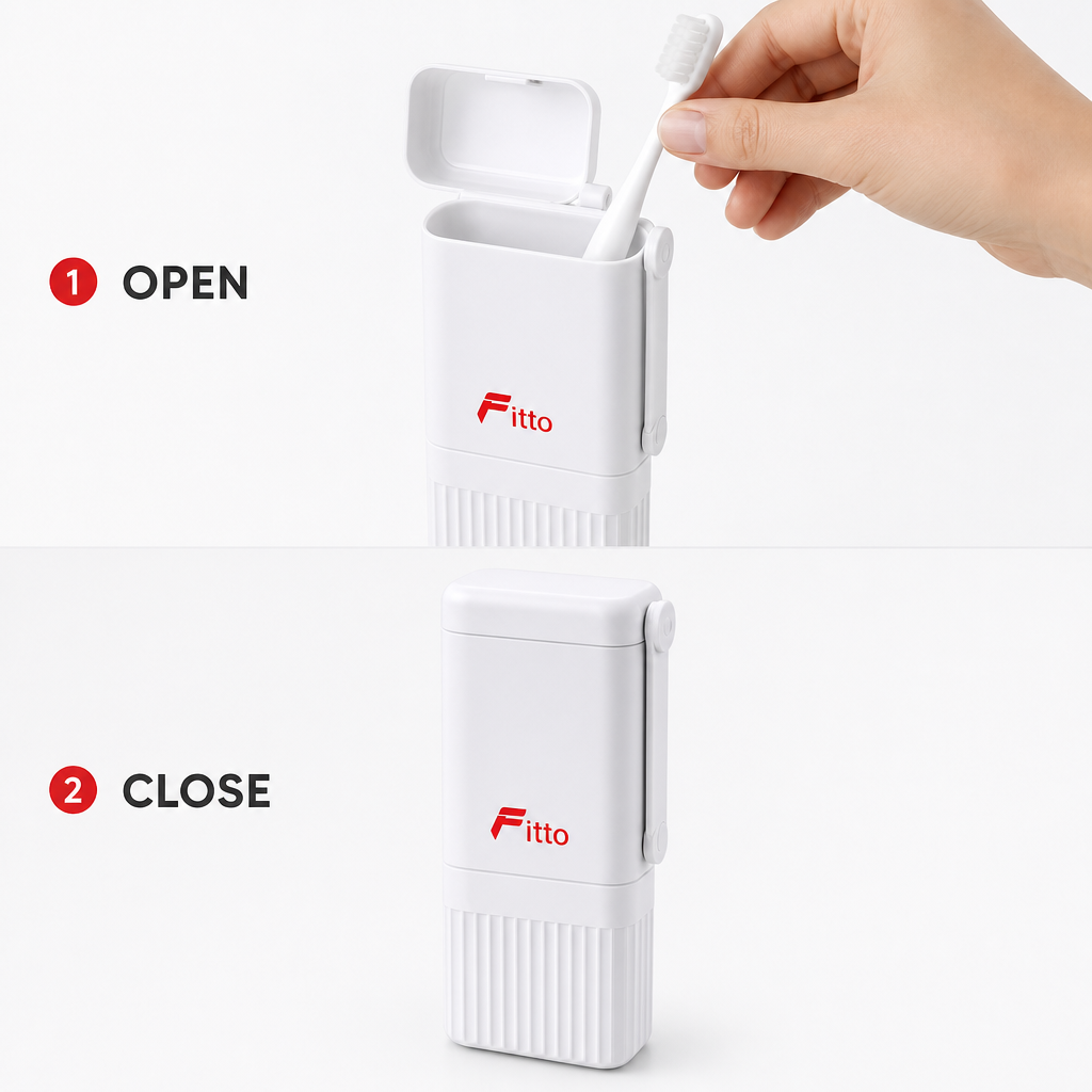 120 Pieces White Square Travel Toothbrush Boxes