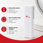 120 Pieces White Square Travel Toothbrush Boxes