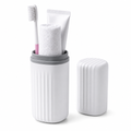 96 Pieces White Cylindrical Travel Toothbrush Containers (20 x 7 x 7 cm)