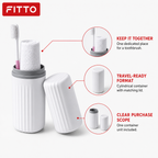 96 Pieces White Cylindrical Travel Toothbrush Containers (20 x 7 x 7 cm)