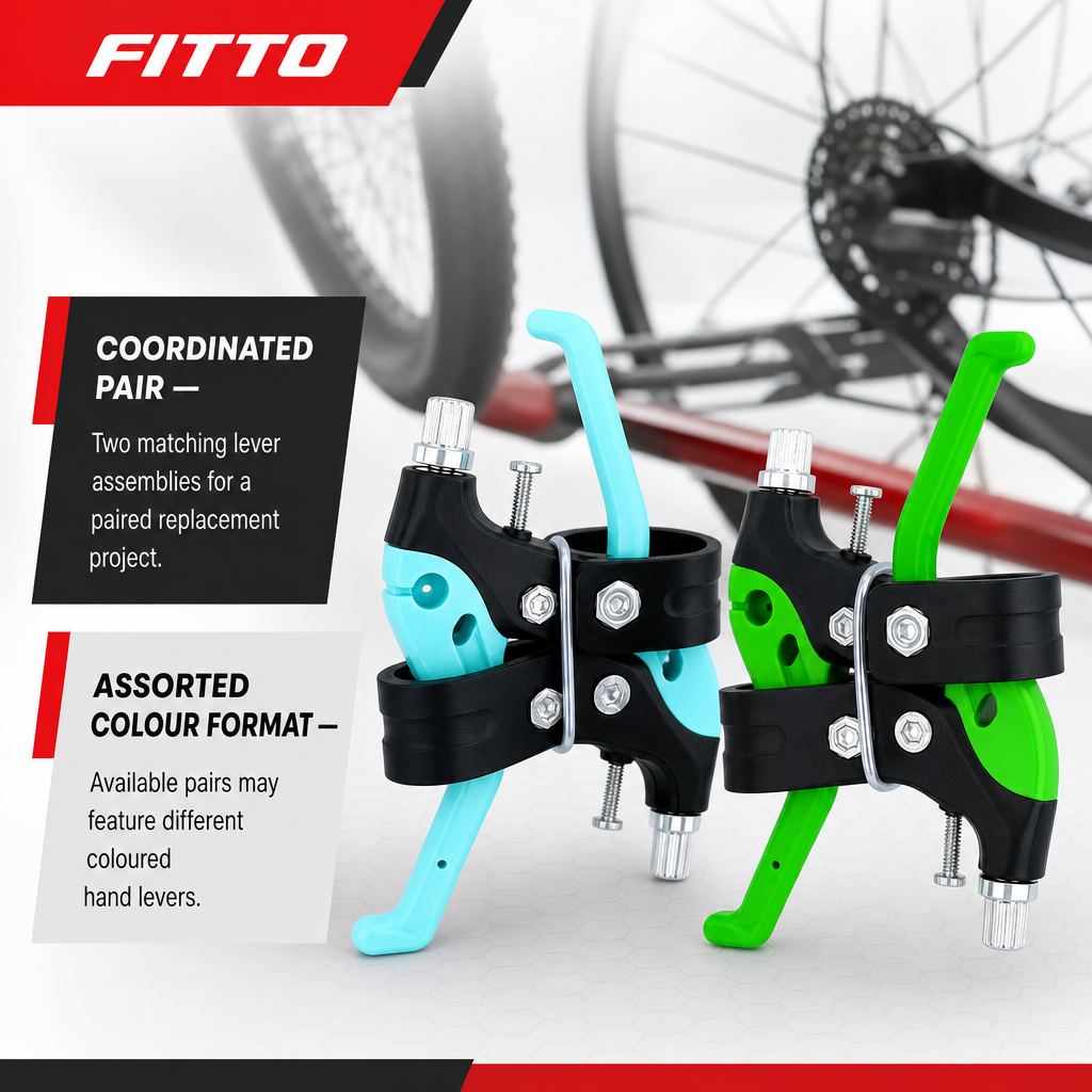 120 Pieces Bicycle Brake Lever Sets (Assorted Colors – 1 Pair – 18 cm)