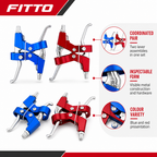 96 Pieces Metal Bicycle Brake Lever Sets (Assorted Colors – 1 Pair)