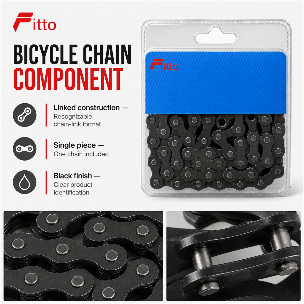 96 Pieces Bicycle Chains (Black)