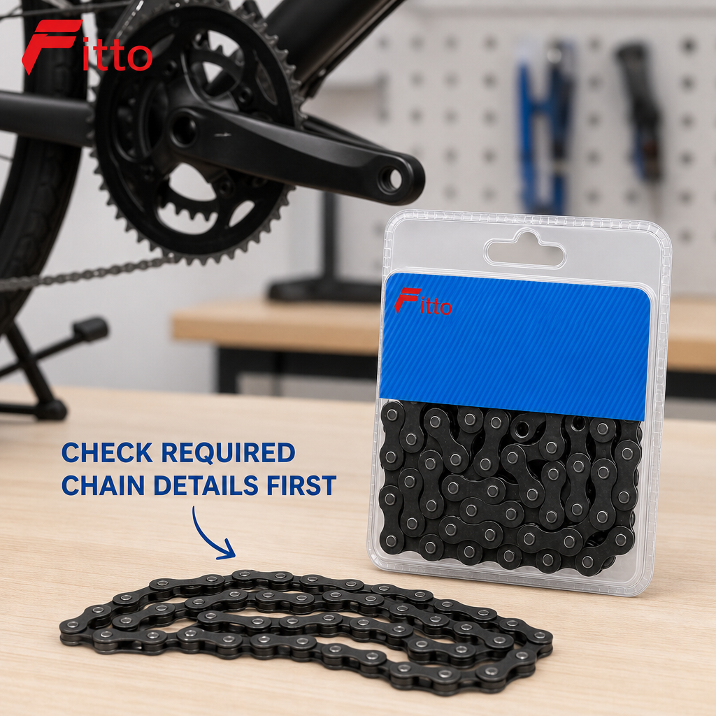 96 Pieces Bicycle Chains (Black)
