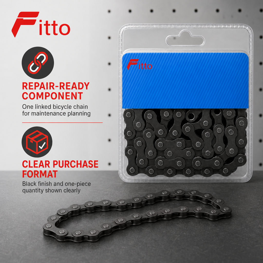 96 Pieces Bicycle Chains (Black)